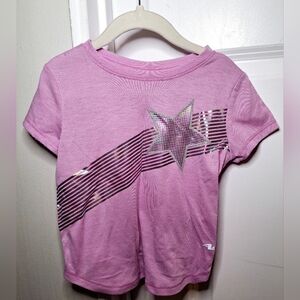 Athletic Works Silver Star Short Sleeve Tee (4T/5T)